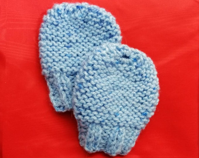 Knitted Baby Mittens - Cute Handmade Baby Wear - Various Styles and Colours