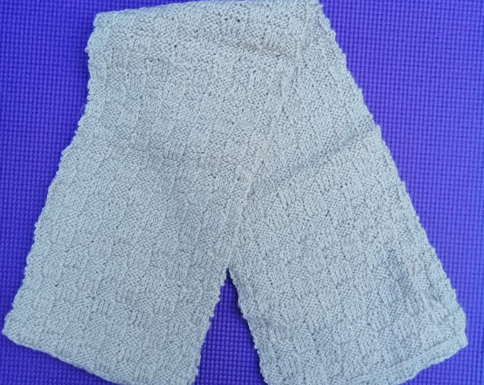 Beige Basket Weave Scarf
