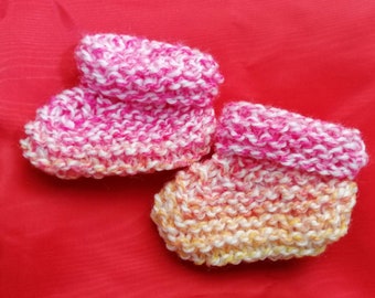 Knitted Baby Booties - Cute Handmade Baby Wear - Various Styles and Colours