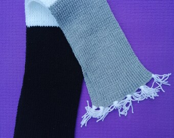 Black, White and Grey Scarf