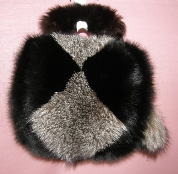 fur muff purse