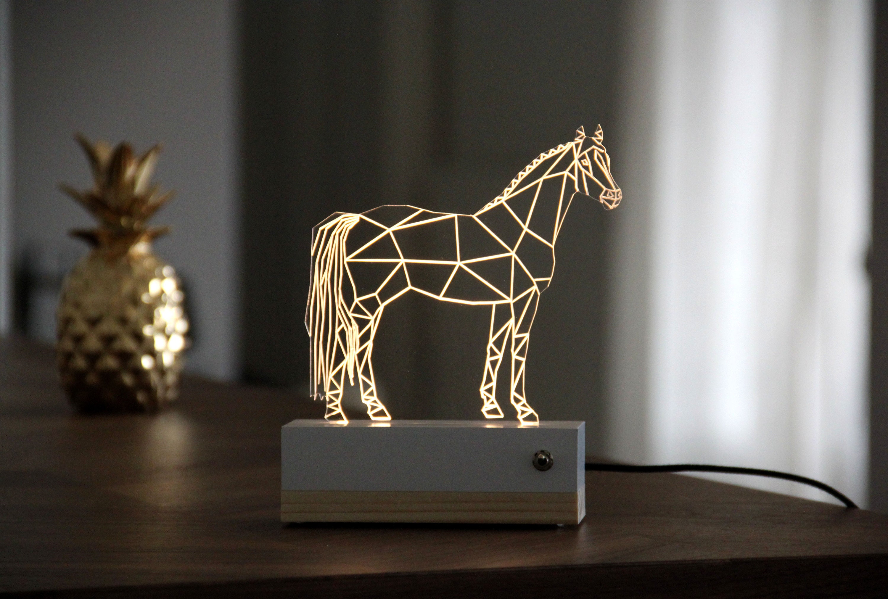 Veilleuse Cheval 3D Chic et Moderne Pour Offrir