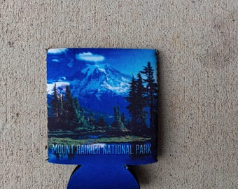Mount Rainier National Park Duff Beer Can Coozie Koozie Washington Cascades