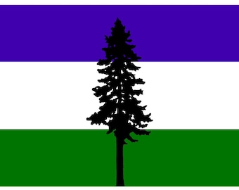 Republic of Cascadia Vinyl Glossy Sticker Seattle Sounders Portland Vancouver Bioregional Movement Hops