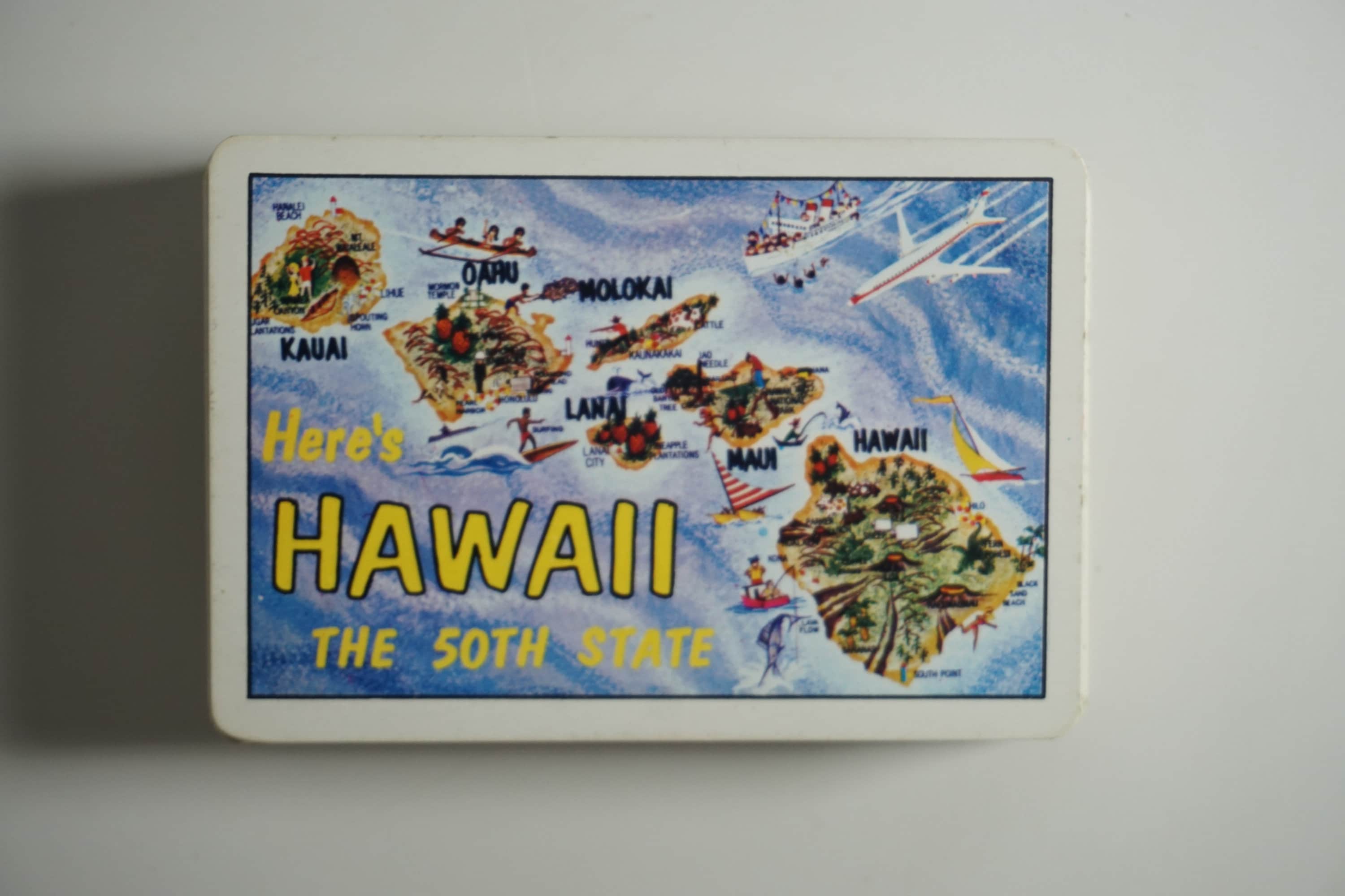 Vintage Dainippon Japan Here's Hawaii the 50th State Souvenir Playing