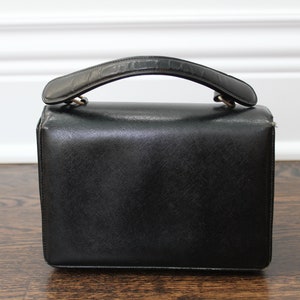 VINTAGE Bienen-Davis 50s-60s Leather Flip-top Handbag Evening Bag image 7