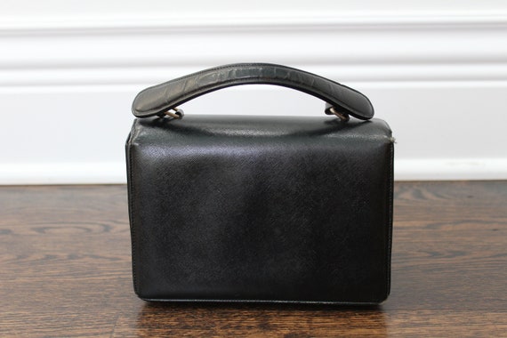 VINTAGE Bienen-Davis 50s-60s Leather Flip-top Han… - image 7