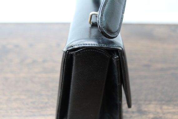 VINTAGE Bienen-Davis 50s-60s Leather Flip-top Han… - image 4