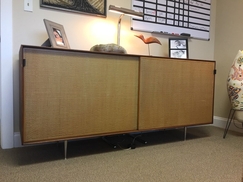 Rare George Nelson For Herman Miller Thin Edge Hifi Credenza Etsy