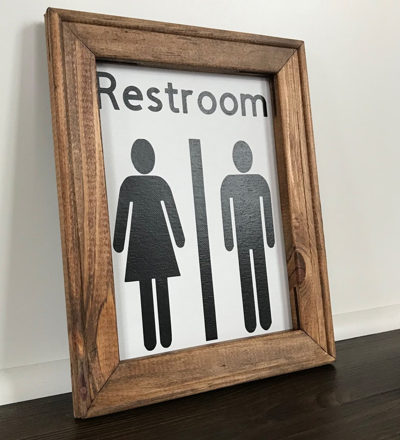 Bathroom Wall Decor Funny Bathroom Signs Restroom Signs Etsy