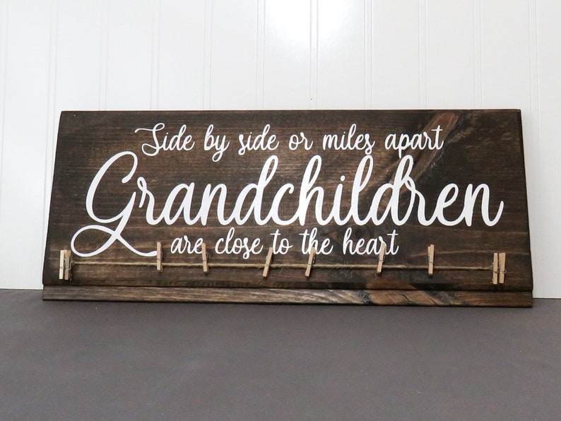 Grandchildren Frame Picture Board Great Grandmother Gift Etsy