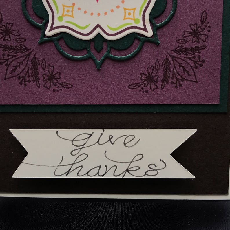 Handmade Thanksgiving Greeting Cards Thanksgiving Day Cards Give Thanks Homemade Cards Homemade Greeting Cards Holiday Greeting Cards