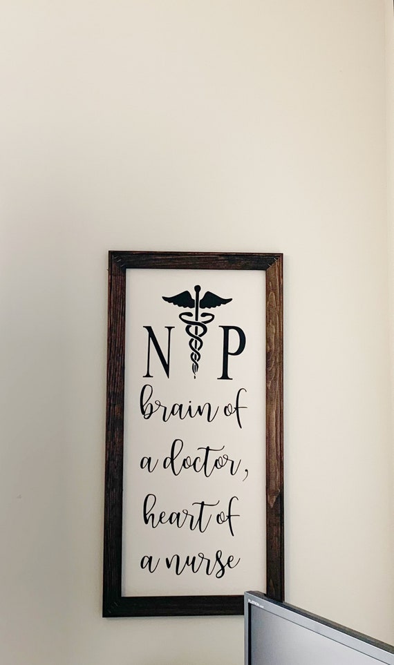 Nurse Practitioner Sign Graduation Gift Office Decor For Etsy