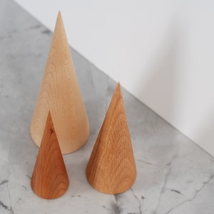 Minimalist Christmas Modern Wood Tree Set of 3 Scandinavian Christmas Decorations Christmas mantel Scandinavian Christmas Christmas Mantel image 6