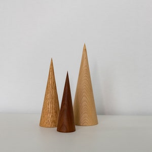 Minimalist Christmas Modern Wood Tree Set of 3 Scandinavian Christmas Decorations Christmas mantel Scandinavian Christmas Christmas Mantel image 4