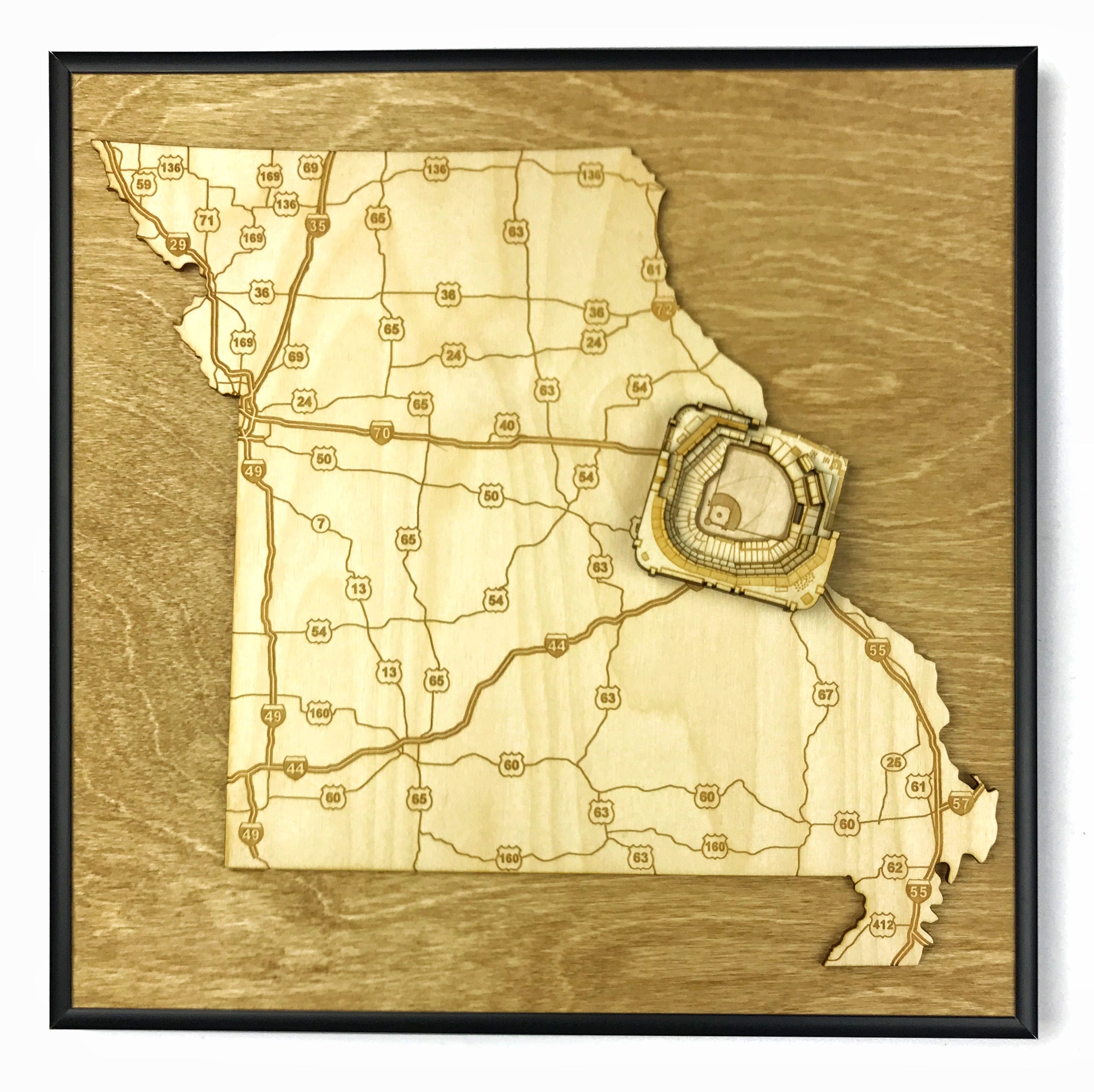 Stadium State Shape - Missouri, St. Louis | Busch Stadium