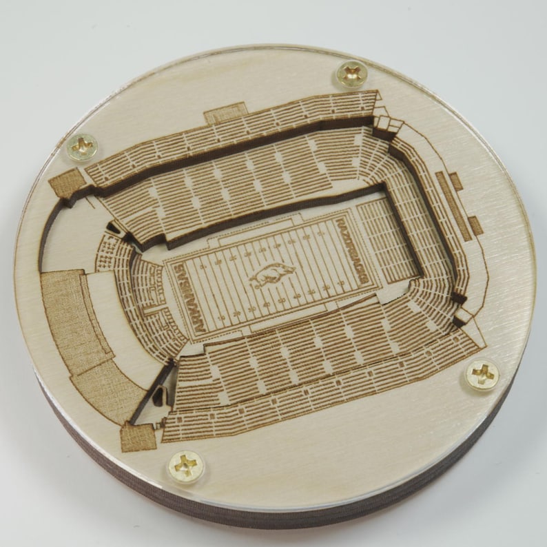 The Original Stadium Coaster! Officially Licensed! University of ...