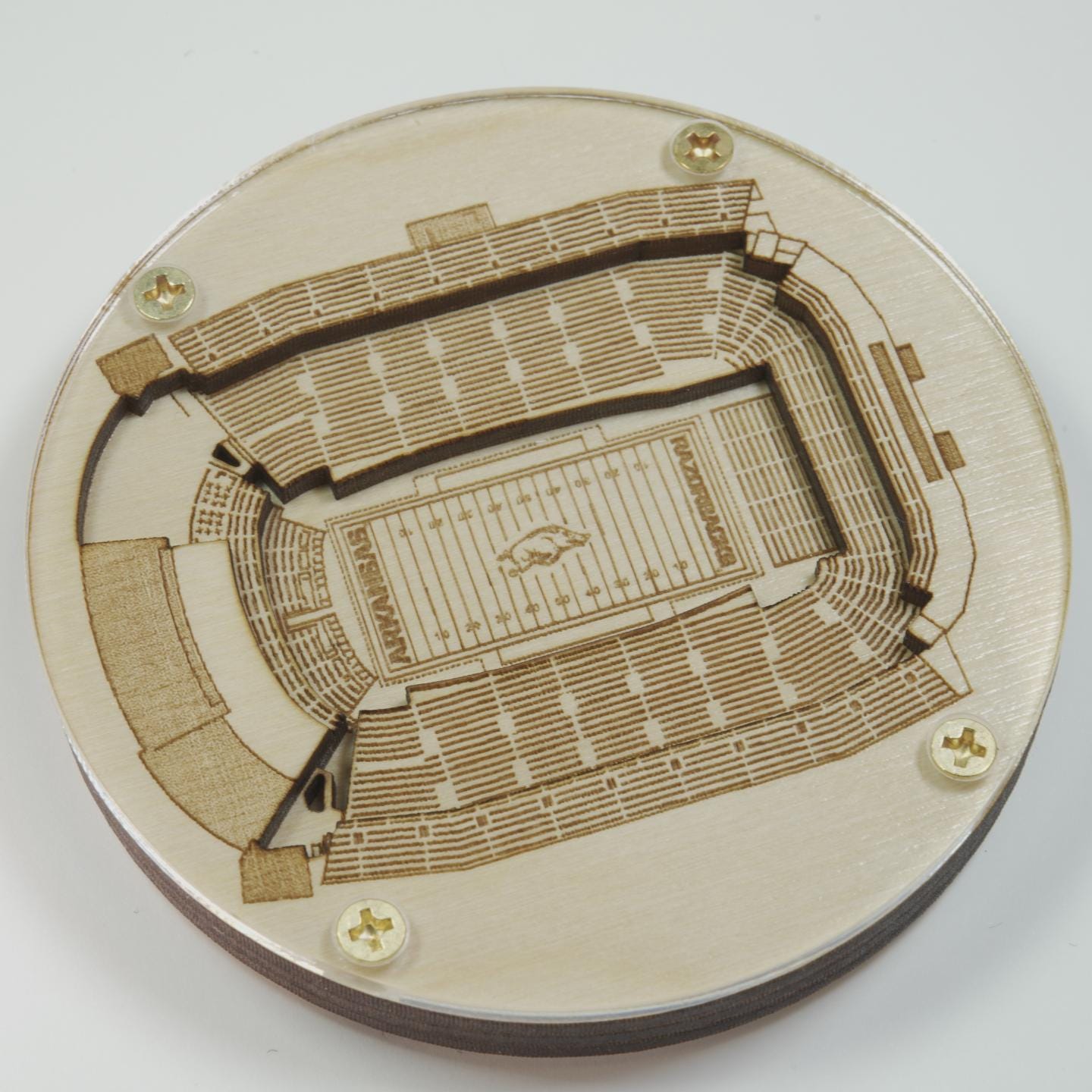 The Original Stadium Coaster! Officially Licensed! University of ...