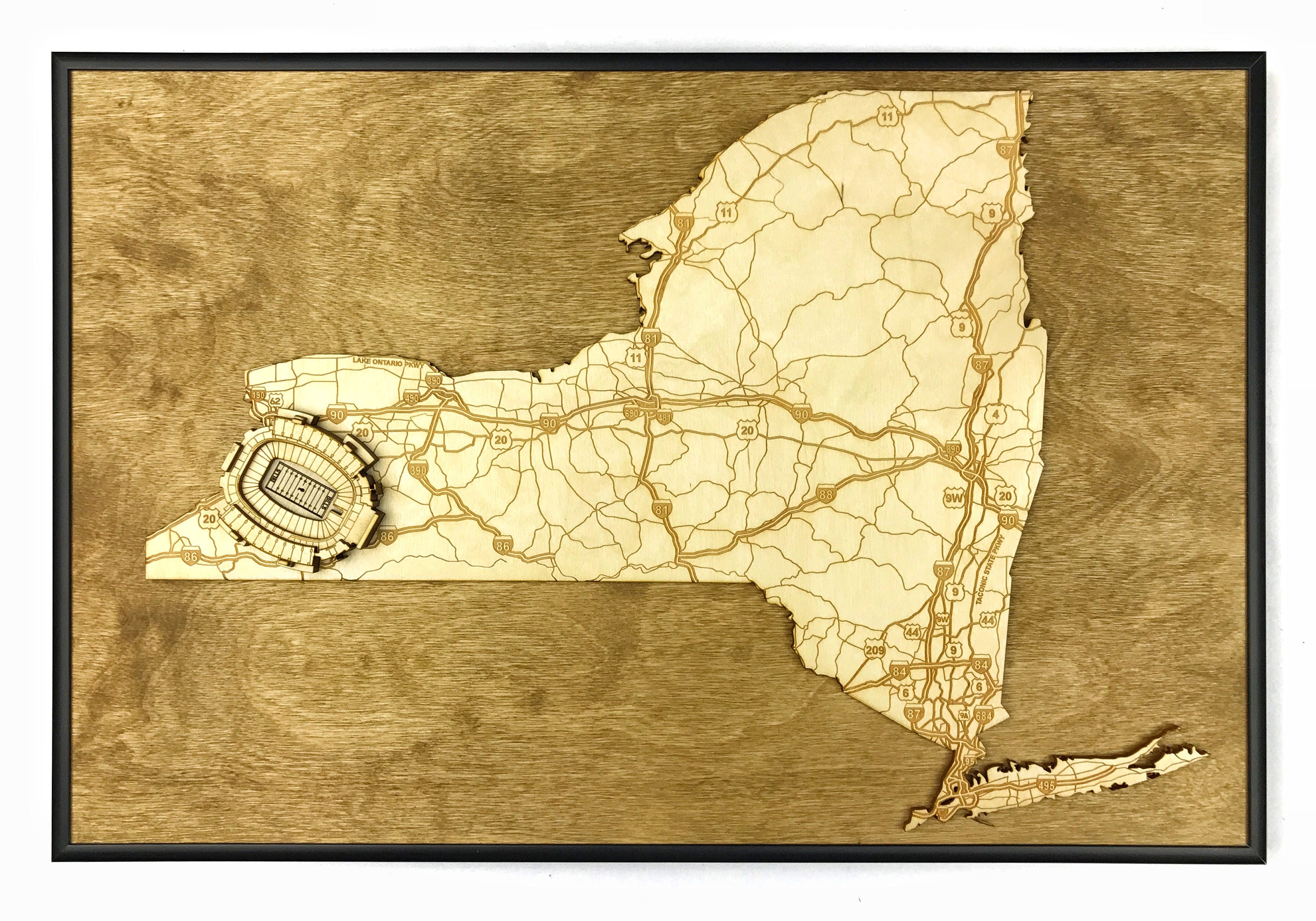 Stadium State Shape - New York, Buffalo | New Era Field