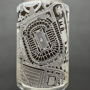 Vaso de cerveza de LSU con licencia oficial. Estadio Tiger