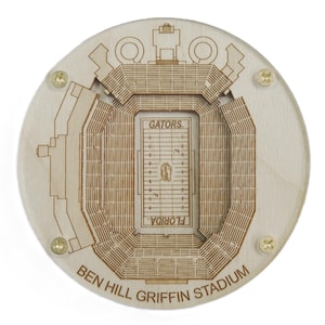 The Original Stadium Coaster! Officially Licensed! University of Florida Ben Hill Griffin Stadium
