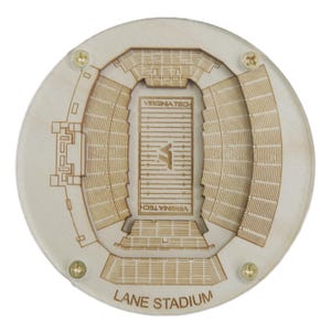 The Original Stadium Coaster! Officially Licensed! Virginia Tech Lane Stadium
