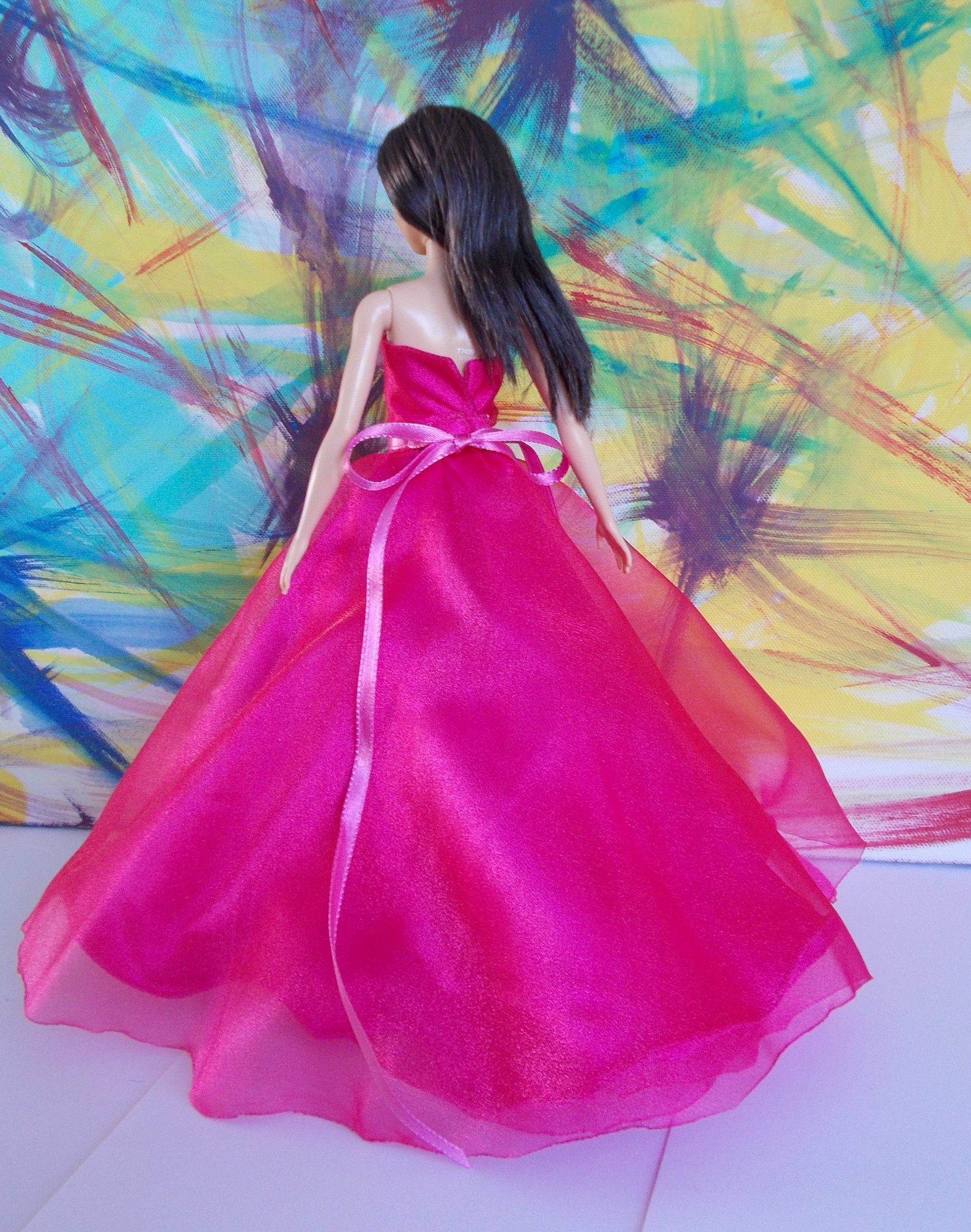Hot Pink Barbie Ball Gown Prom Dress Bridesmaid Dress | Etsy