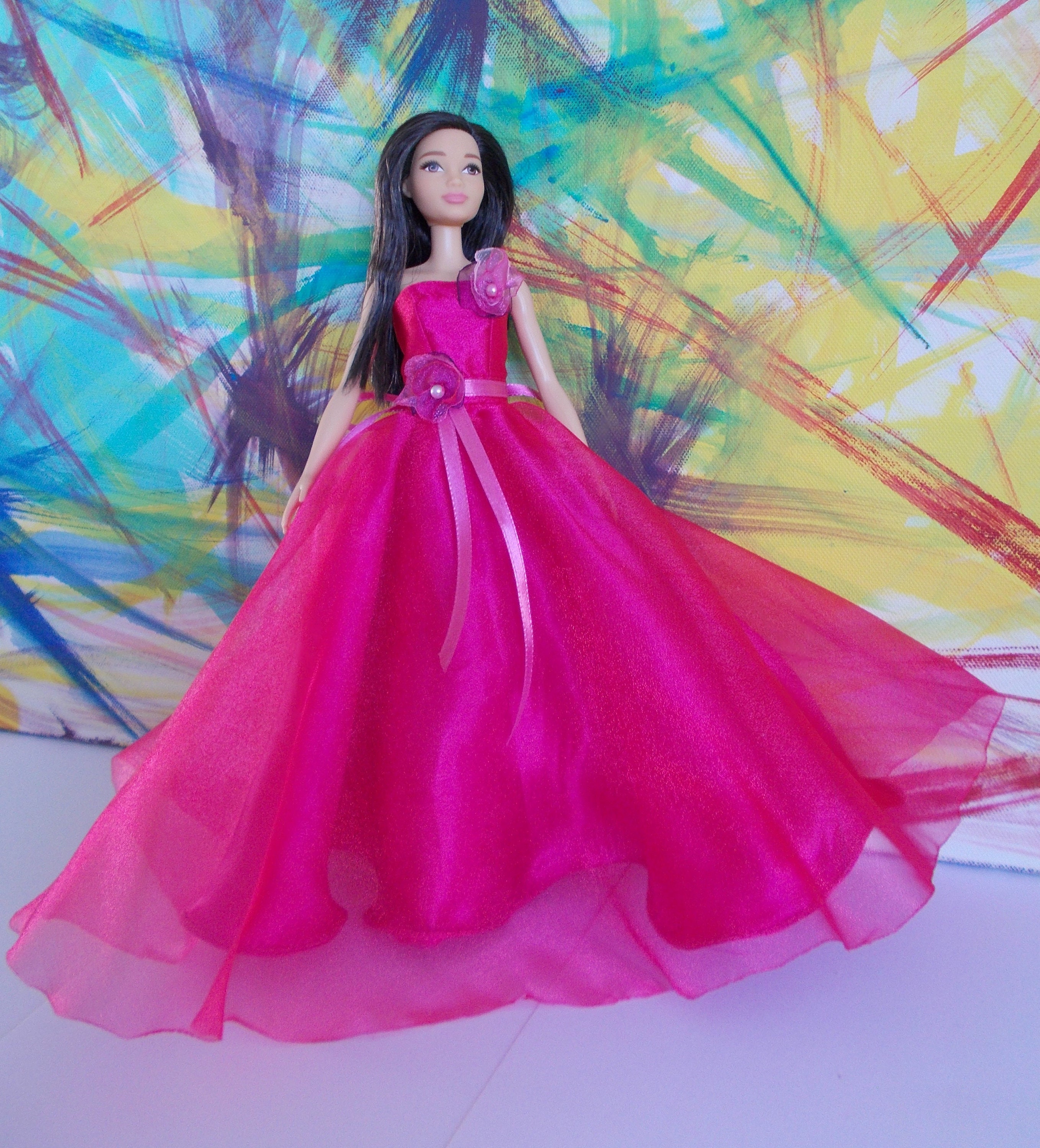 Hot Pink Barbie Ball Gown Prom Dress Bridesmaid Dress | Etsy