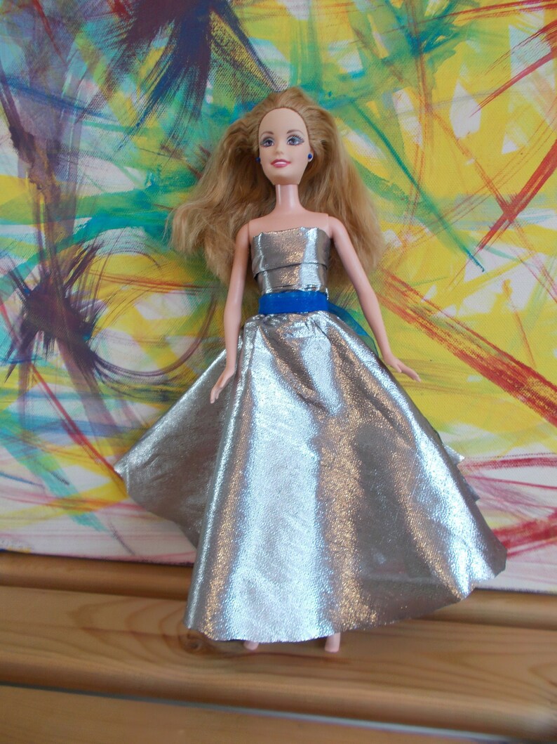 Silver Barbie Party Dress Wedding Dress Prom Dress Princess | Etsy