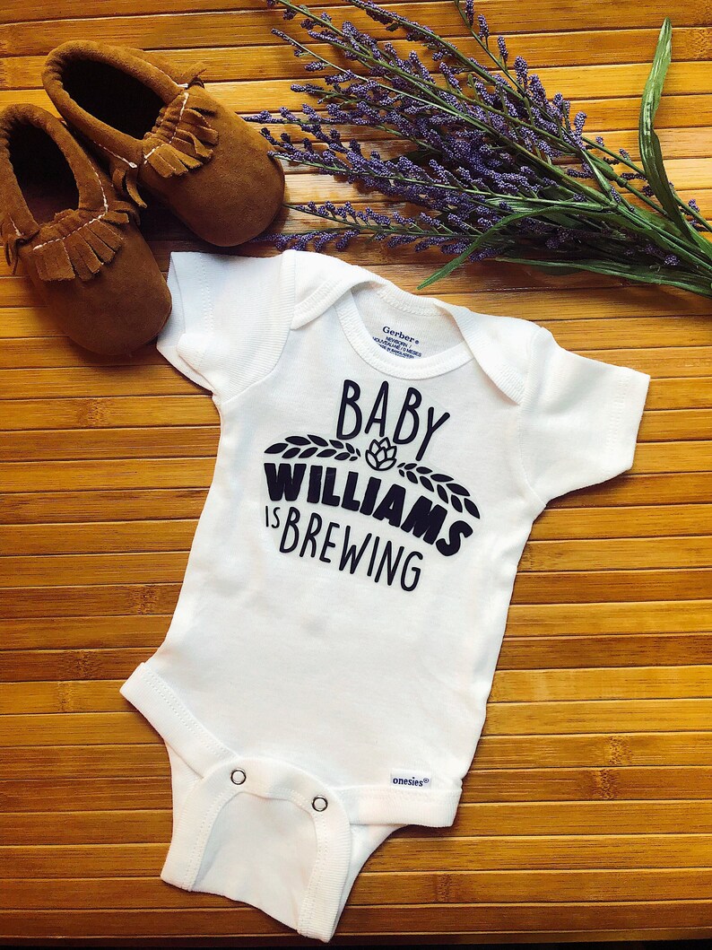 Home Brew Onesie Pregnancy Announcement Onesie Funny Baby Etsy