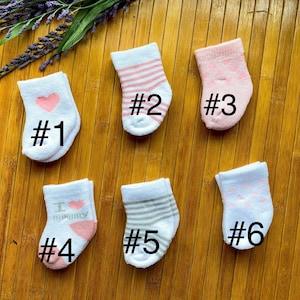 4-Pairs Organic Preemie Socks Girls And Boys Premature Baby