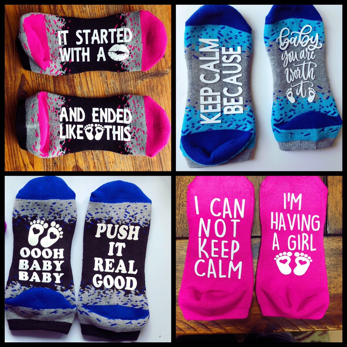 Socks With Sayings Funny Socks Labor and Delivery Socks - Etsy