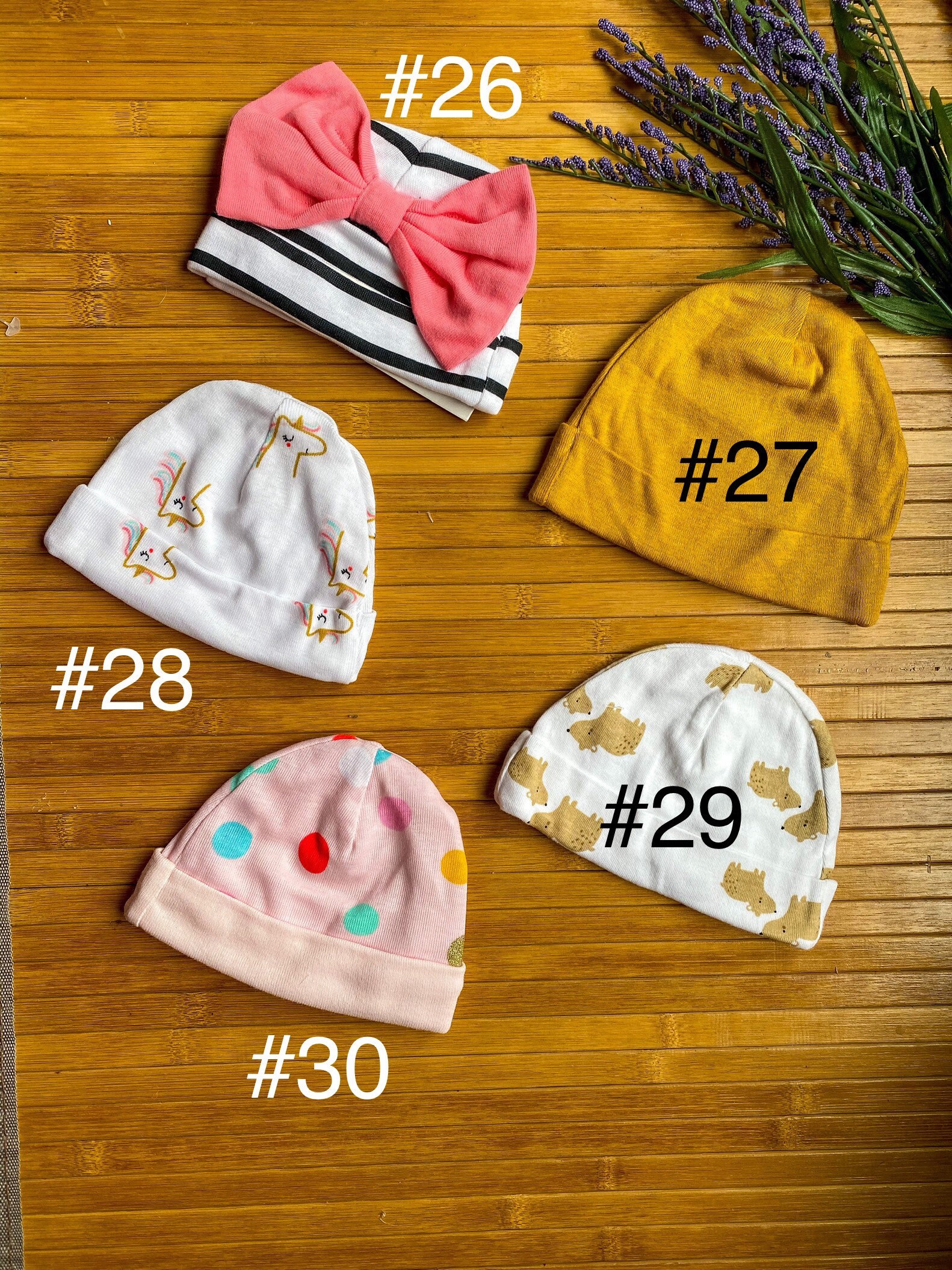 Baby Hats With Names Baby Hats With Bows Knotted Baby Hat Etsy