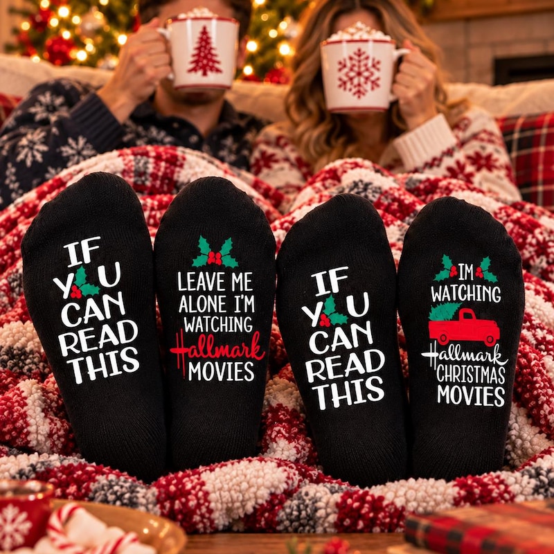 Movie Christmas Socks - Etsy