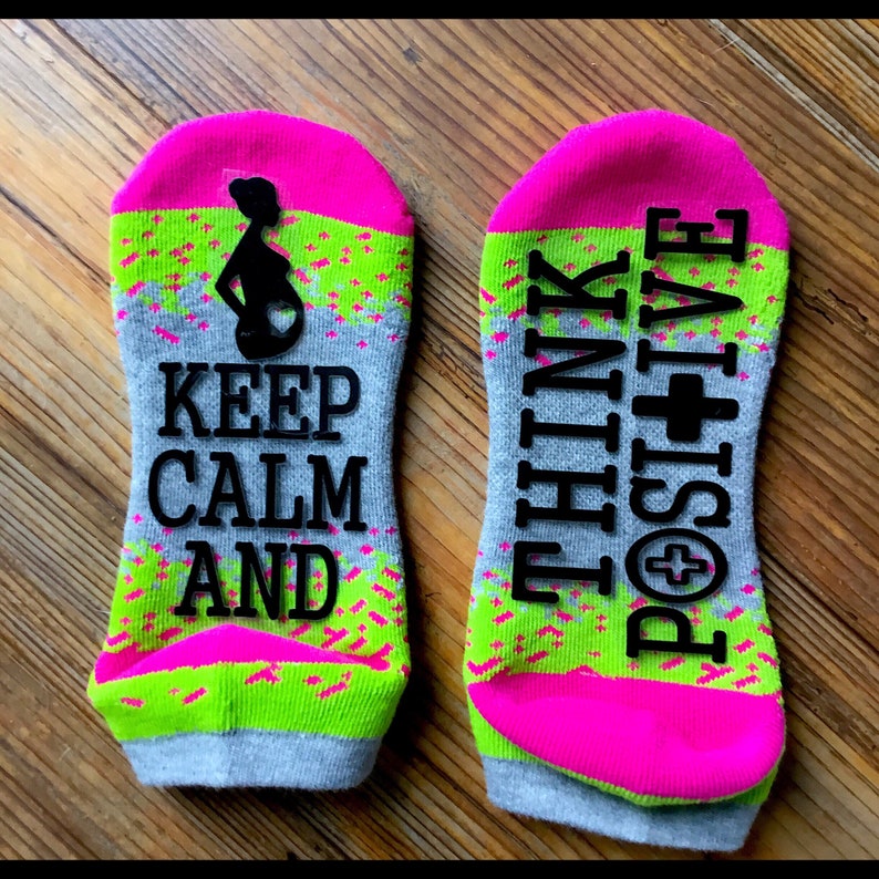 Think Positive Socks If You Can Read This Fertility Socks Etsy