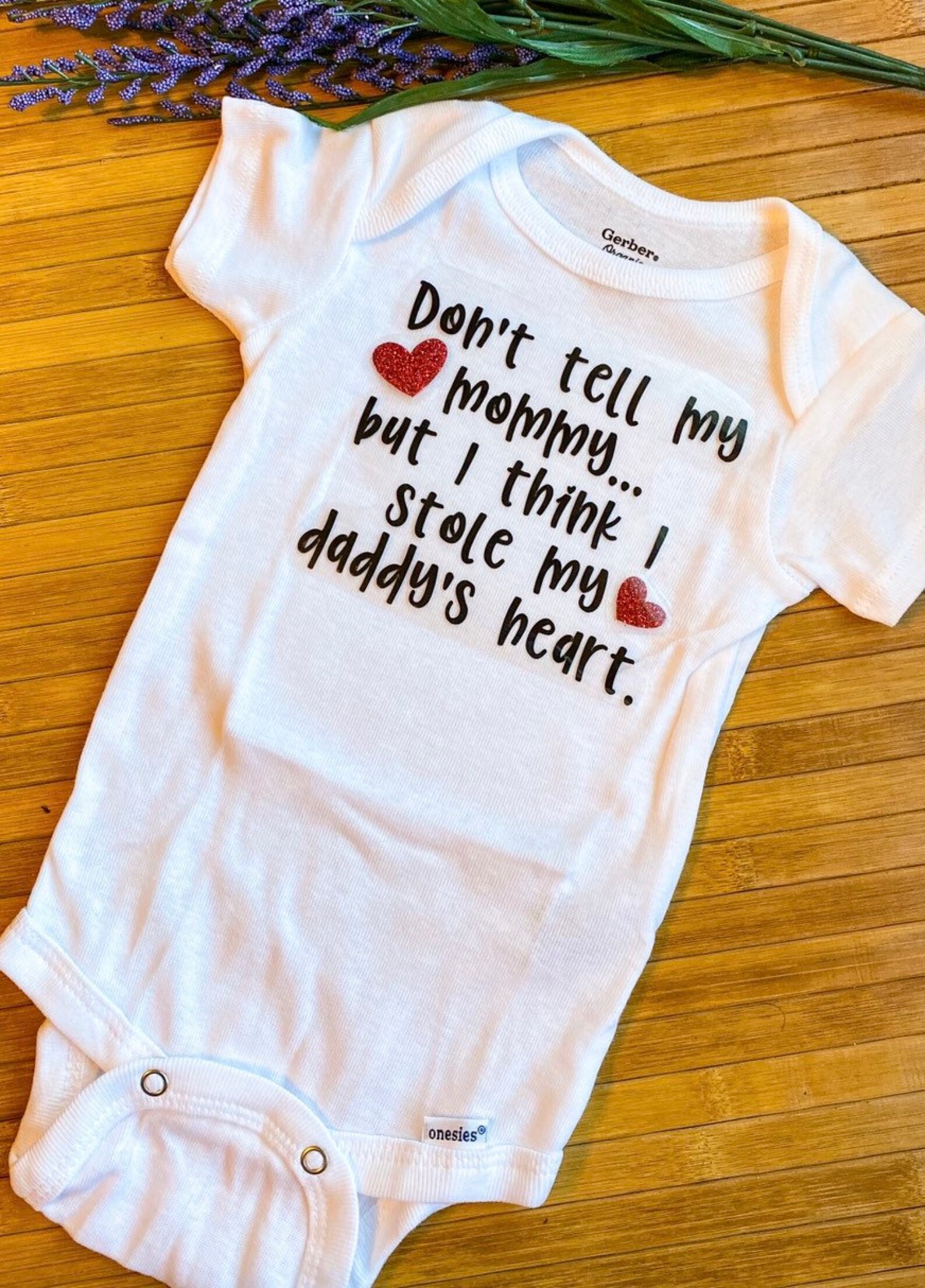 Daddys Girl Daddy Onesie Gender Reveal Onesie Daddys Etsy