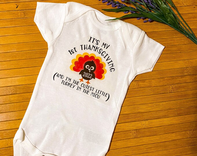Preemie Thanksgiving Outfit
 Preemie Thanksgiving Outfit First Thanksgiving Etsy