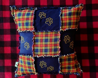 Buffalo Check or Plaid Red Flannel Antler Pillow Cover 16x26 Buffalo plaid