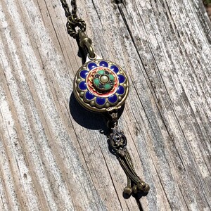 Victorian Revival Slide Locket With Enamel, Gorgeous! - Etsy
