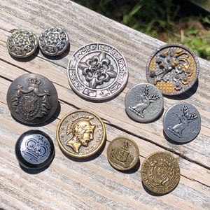 Antique French Buttons - Etsy