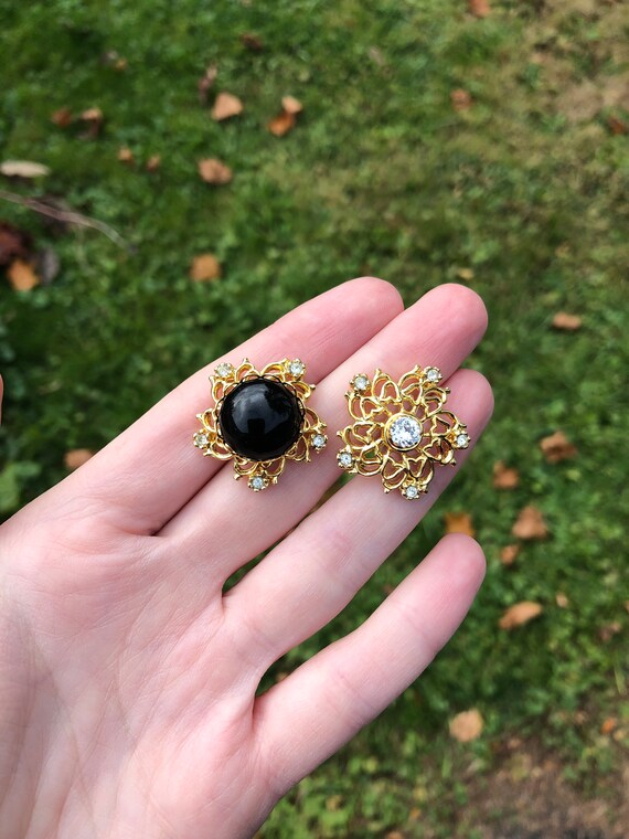 Earring jacket rhinestone snowflake earrings set,… - image 5