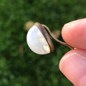 Antique opaline glass stickpin