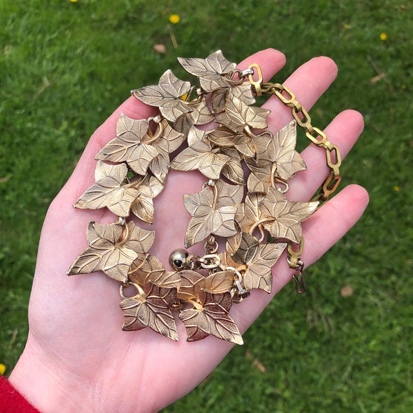 Ivy Leaf Necklace Etsy
