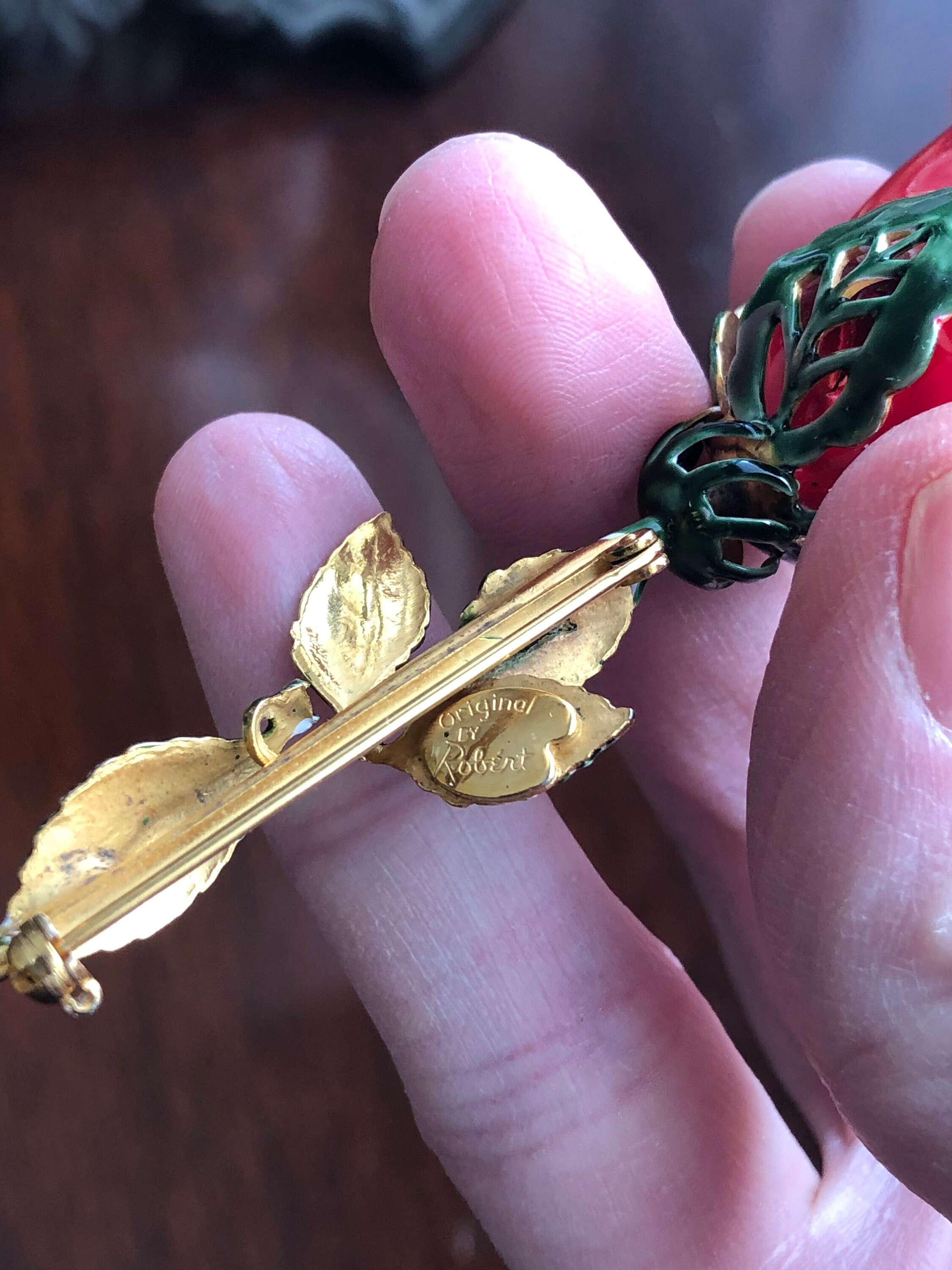 Signed Original by Robert Large Rose Brooch, Stunning! - Etsy