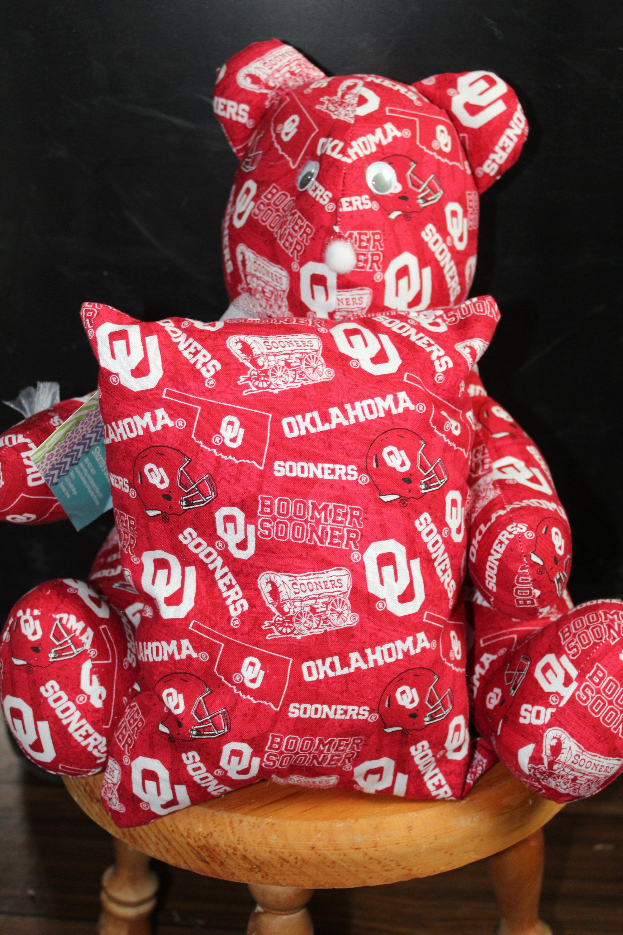 Oklahoma bear with matching pillow Etsy