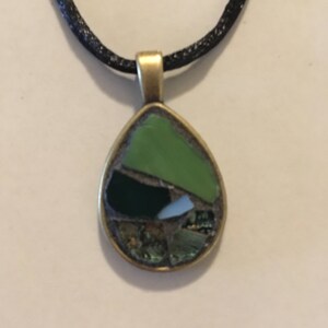 Mosaic Teardrop Pendant