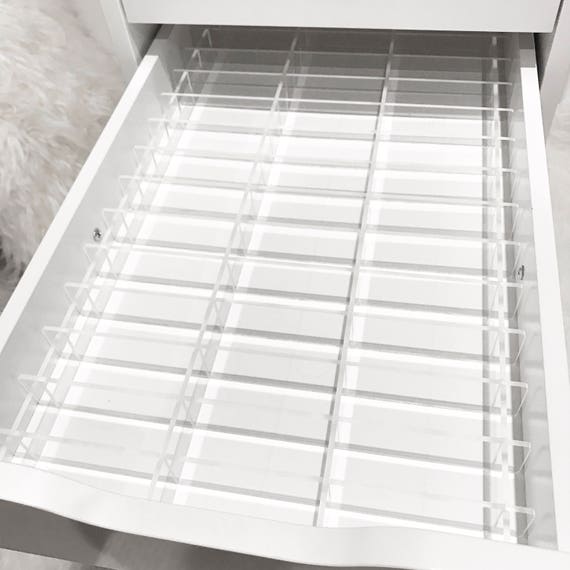 Acrylic Makeup Organizer Organiser Storage Grid Tray 