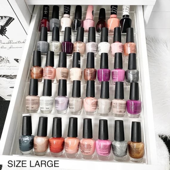 Fashion makeup storage 5pcs acrylic nail polish organizer dip