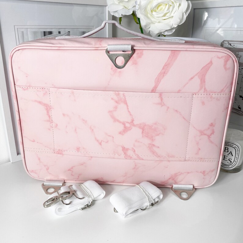 LARGE Makeup Bag Vanity Collections PINK MARBLE Etsy