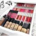 Acrylic makeup organizer organiser storage - DISPLAY TRAY Long Rows product logo